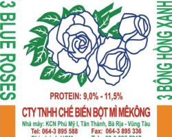 BỘT MÌ BÔNG HỒNG XANH